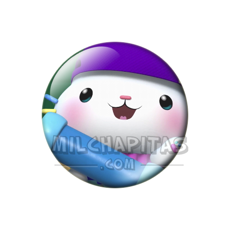 Chapa de La casa de muñecas de Gabby: Cakey Cat (Con Gorra)