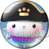 Chapa de La casa de muñecas de Gabby: Cakey Cat (Pirata)
