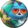Chapa de La casa de muñecas de Gabby: CatRat (En la Tumbona)