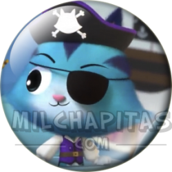 Chapa de La casa de muñecas de Gabby: CatRat (Pirata)