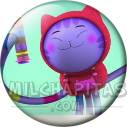 Chapa de La casa de muñecas de Gabby: DJ Catnip