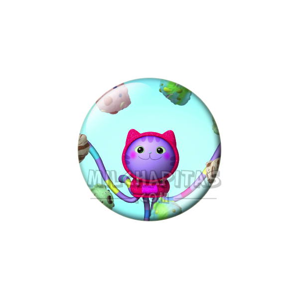 Chapa de La casa de muñecas de Gabby: DJ Catnip (Con Helados)