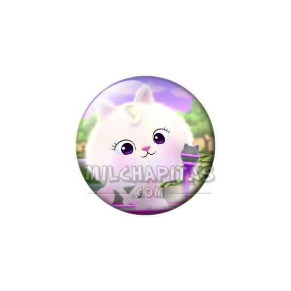 Chapa de La casa de muñecas de Gabby: Fluffy Flufferton