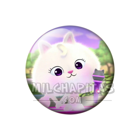Chapa de La casa de muñecas de Gabby: Fluffy Flufferton