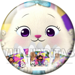 Chapa de La casa de muñecas de Gabby: Fluffy Flufferton (Con las Fotos)