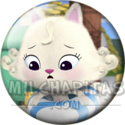 Chapa de La casa de muñecas de Gabby: Fluffy Flufferton (En el Flotador)