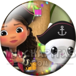 Chapa de La casa de muñecas de Gabby: Gabby y Pandy (Piratas)