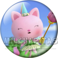 Chapa de La casa de muñecas de Gabby: Kitty Fairy (Con la Varita)