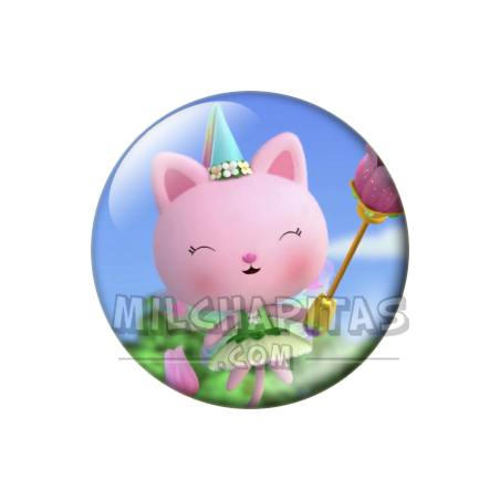 Chapa de La casa de muñecas de Gabby: Kitty Fairy (Con la Varita)