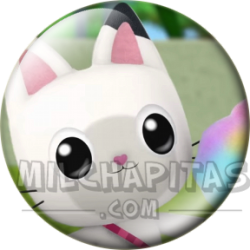Chapa de La casa de muñecas de Gabby: Pandy Paws (Con Algodón de Azúcar)