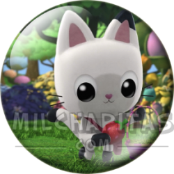 Chapa de La casa de muñecas de Gabby: Pandy Paws (En el Jardín)