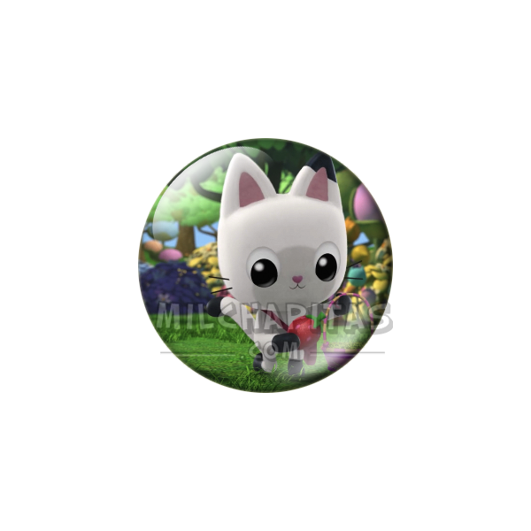 Chapa de La casa de muñecas de Gabby: Pandy Paws (En el Jardín)