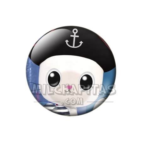 Chapa de La casa de muñecas de Gabby: Pandy Paws (Pirata)