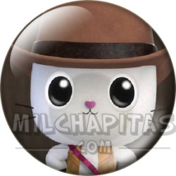 Chapa de La casa de muñecas de Gabby: Pandy Paws (Vaquero)