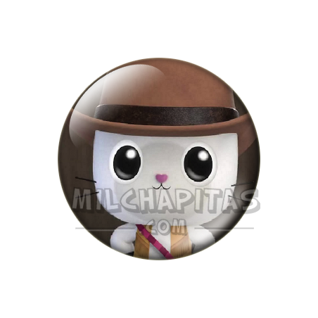 Chapa de La casa de muñecas de Gabby: Pandy Paws (Vaquero)