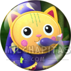Chapa de La casa de muñecas de Gabby: Pillow Cat (Mago)