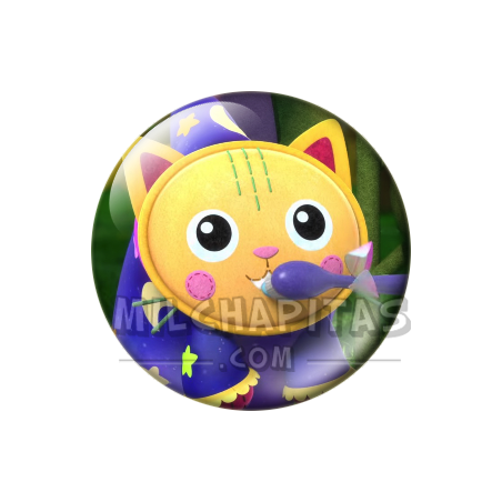 Chapa de La casa de muñecas de Gabby: Pillow Cat (Mago)