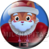 Chapa de La casa de muñecas de Gabby: Santa Kitty