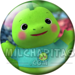 Chapa de La casa de muñecas de Gabby: Spongey-Saurus