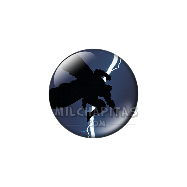 Chapa de DC Comics: Batman (Silueta en el Rayo)