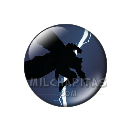 Chapa de DC Comics: Batman (Silueta en el Rayo)
