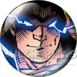 Chapa de DC Comics: Black Adam (Ojos de Rayo)