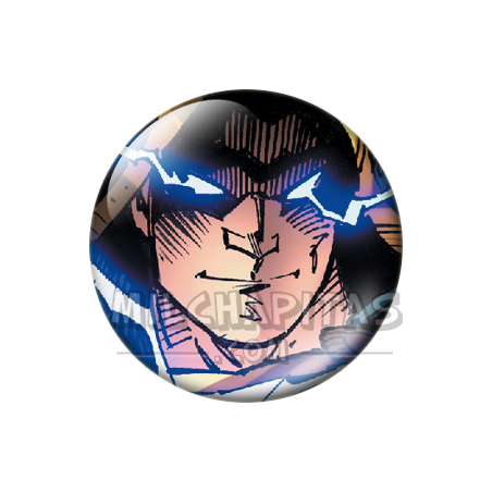 Chapa de DC Comics: Black Adam (Ojos de Rayo)