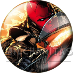 Chapa de DC Comics: Capucha Roja (En Moto)