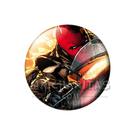 Chapa de DC Comics: Capucha Roja (En Moto)