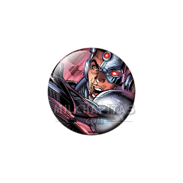 Chapa de DC Comics: Cyborg (Ojo Rojo)
