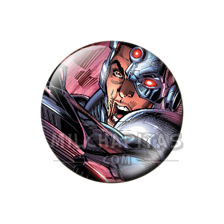 Chapa de DC Comics: Cyborg (Ojo Rojo)