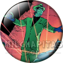 Chapa de DC Comics: Enigma (Trampa de Láseres)