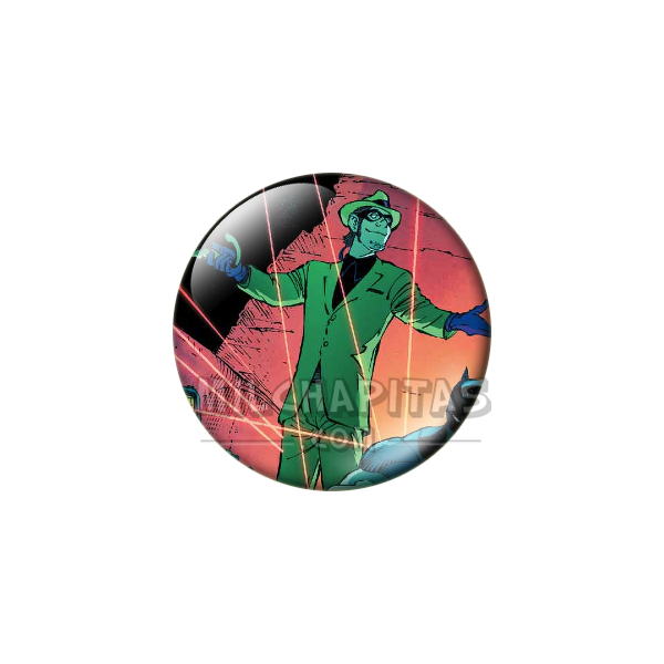 Chapa de DC Comics: Enigma (Trampa de Láseres)