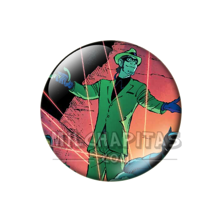 Chapa de DC Comics: Enigma (Trampa de Láseres)
