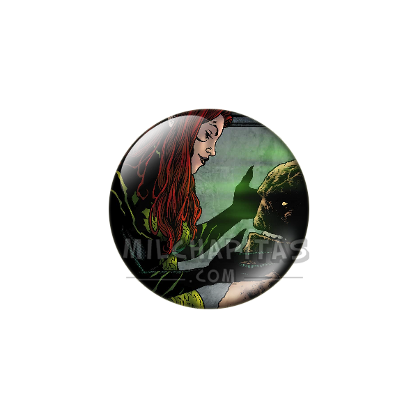 Chapa de DC Comics: Hiedra Venenosa (Con la Cosa del Pantano)
