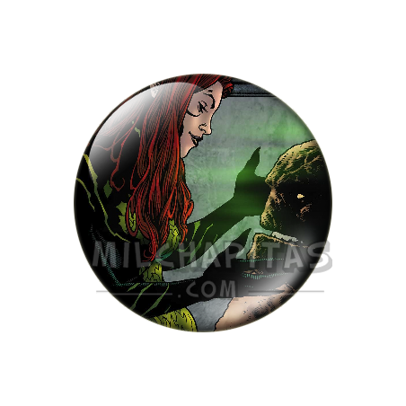 Chapa de DC Comics: Hiedra Venenosa (Con la Cosa del Pantano)