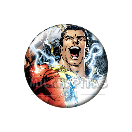 Chapa de DC Comics: Shazam (Rayo Mágico)