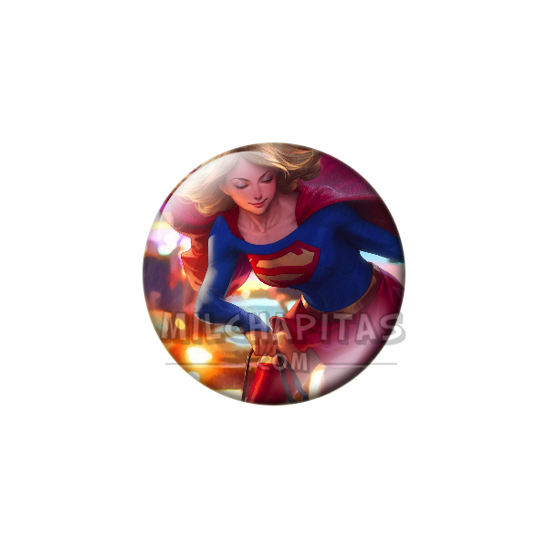 Chapa de DC Comics: Supergirl (En la Ciudad)