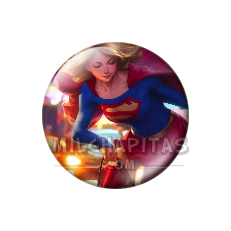 Chapa de DC Comics: Supergirl (En la Ciudad)