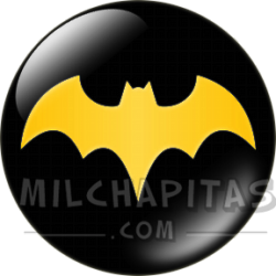 Chapa de DC Comics: Logo Batgirl (fondo negro)