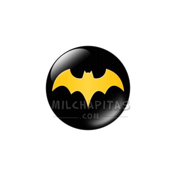 Chapa de DC Comics: Logo Batgirl (fondo negro)