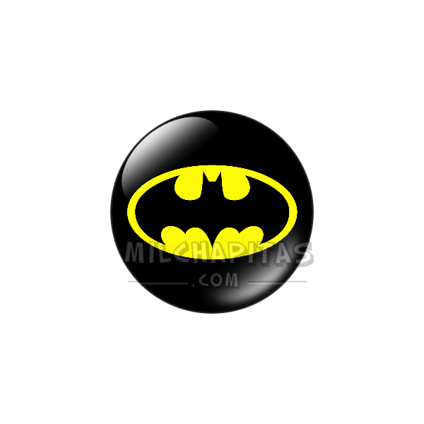 Chapa de DC Comics: Logo Batman (óvalo amarillo)