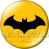 Chapa de DC Comics: Logo Batman (fondo amarillo)