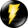 Chapa de DC Comics: Logo Black Adam (rayo brillante)