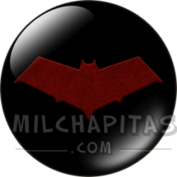 Chapa de DC Comics: Logo Capucha Roja (textura)