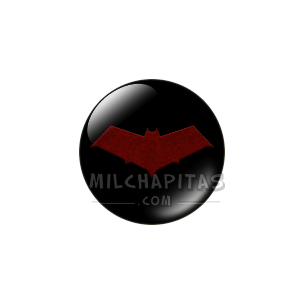 Chapa de DC Comics: Logo Capucha Roja (textura)