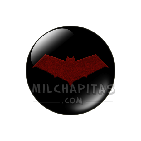 Chapa de DC Comics: Logo Capucha Roja (textura)