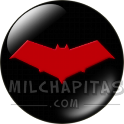 Chapa de DC Comics: Logo Capucha Roja (brillo)