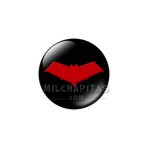 Chapa de DC Comics: Logo Capucha Roja (brillo)