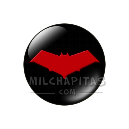 Chapa de DC Comics: Logo Capucha Roja (brillo)